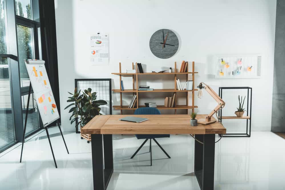 A picture showing how natural wood is an office fitout design trend