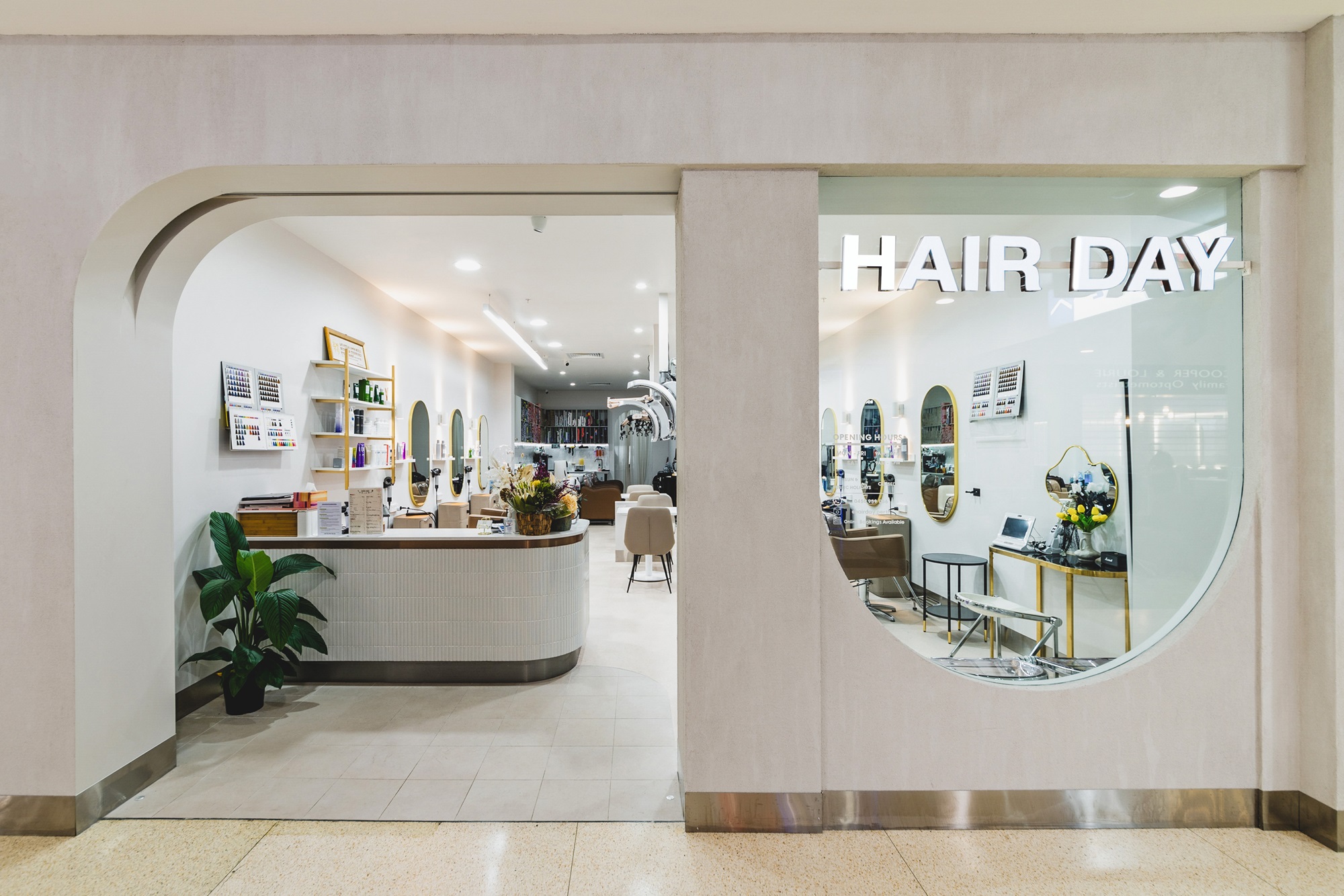 exterior of a hair salon fitout in Perth