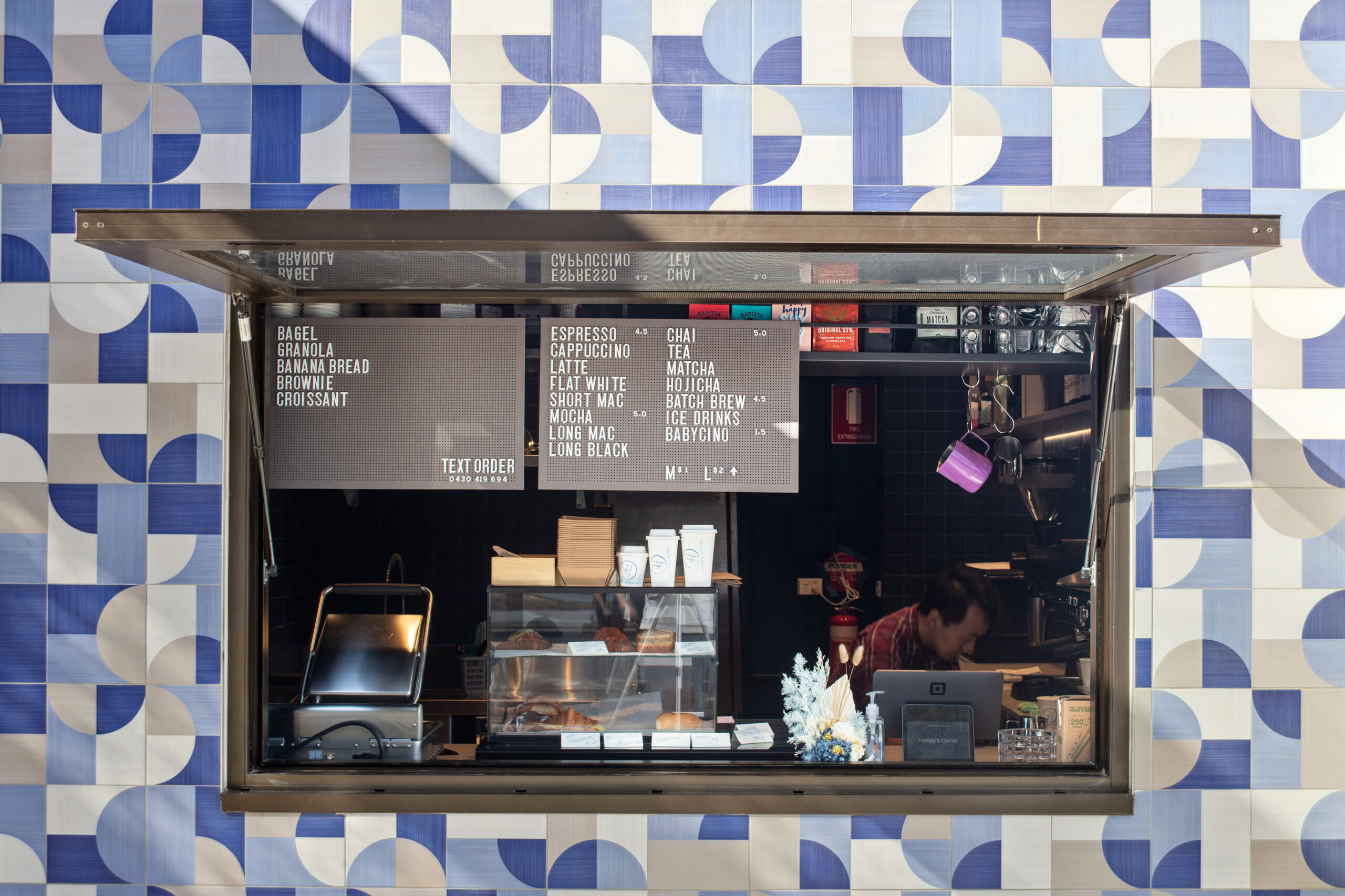 The takeaway window of Henley's Corner in Como, Perth