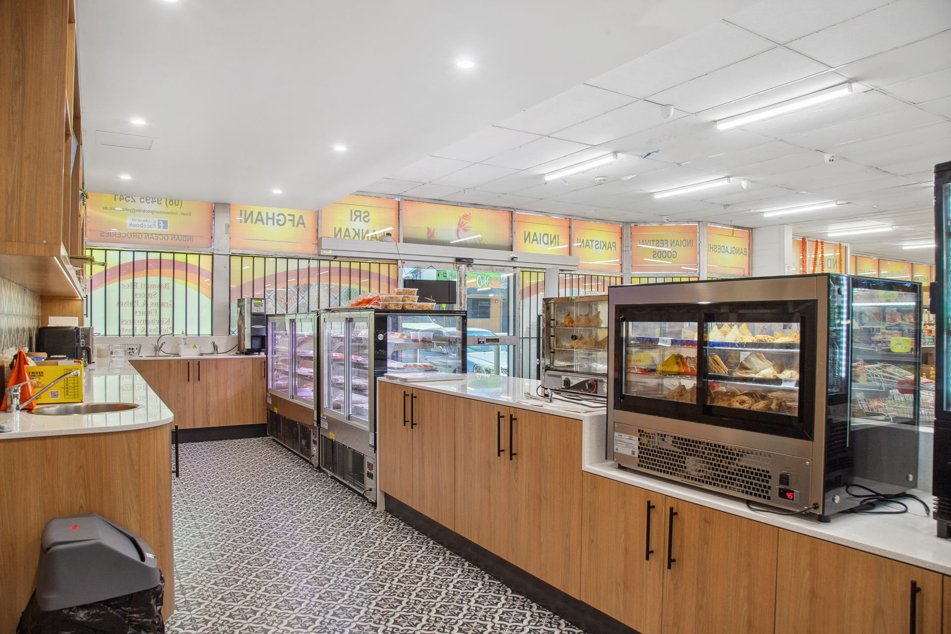 The food service area of Indian Ocean Groceries in Kelmscott Perth.